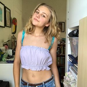 elastic, crop top
